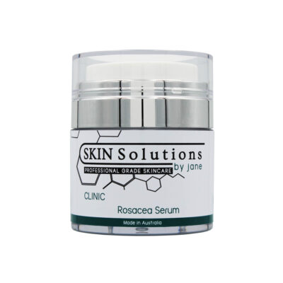 This is a 50ml airless jar with a clear cap and a push down pump action to dispense the serum. It contains the Rosacea Serum from the CLINIC collection, to soothe, and relieve discomfort of the affected skin areas