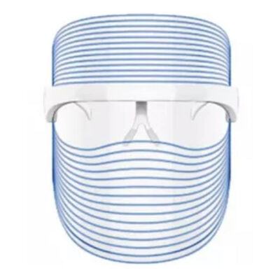 LED Face Shield Visor Style light weight to wear fits on face as light as a pair of sun glasses. This Blue light mode Corrects Clears and Balances the skin reviving skin health to look radiant