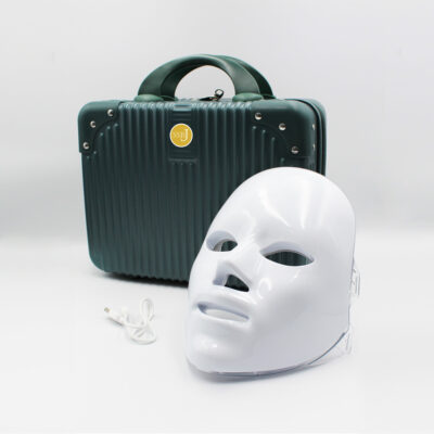 Led Pro Face Mask to Brighten and reduce blemishes. Comes with it own unique Travel Case.