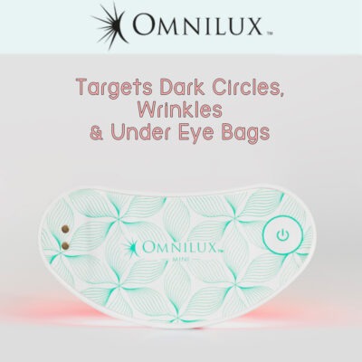 Omnilux Eye Brighten Mini led Targets Dark Circles Wrinkles and Under Eye Bags